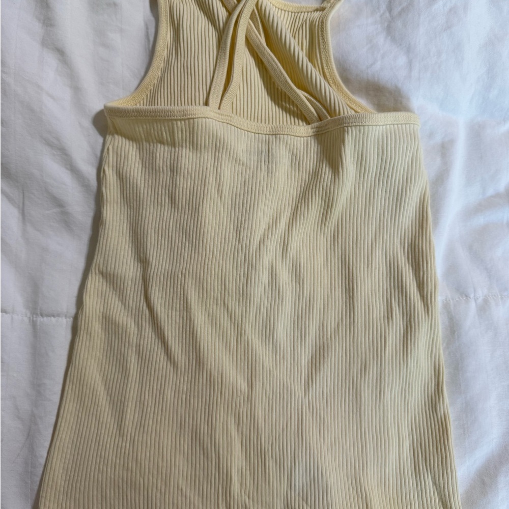 Yellow Ribbed Kids Bodysuit - Picture 2 of 3